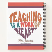 Leren is een werk van beste docent-cadeautje notitieboek (Achterkant)