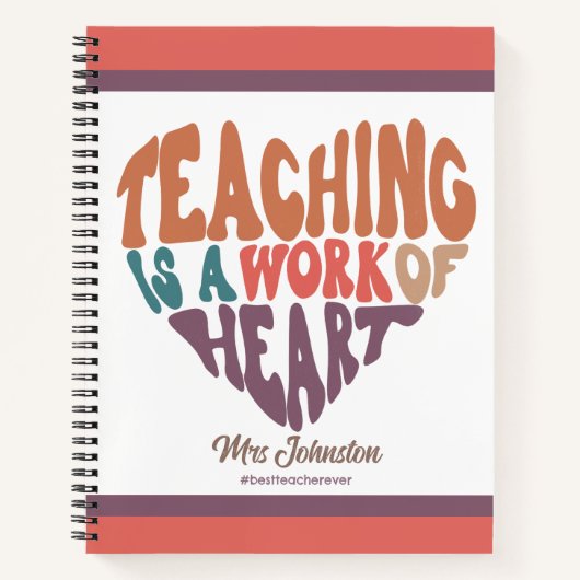 Leren is een werk van beste docent-cadeautje notitieboek (Voorkant)