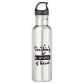 Leren is een werk van hart VAR Waterfles (Voorkant)