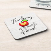 Leren is een werk van hartlerarenwaardering bier onderzetter (Linkerzijde)