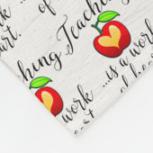 Leren is een werk van hartlerarenwaardering fleece deken (Hoek)