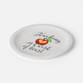 Leren is een werk van hartlerarenwaardering papieren bordje (Gekanteld)