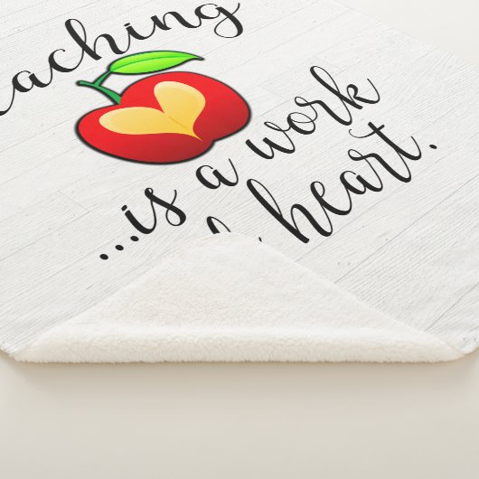 Leren is een werk van hartlerarenwaardering sherpa deken (3/4)