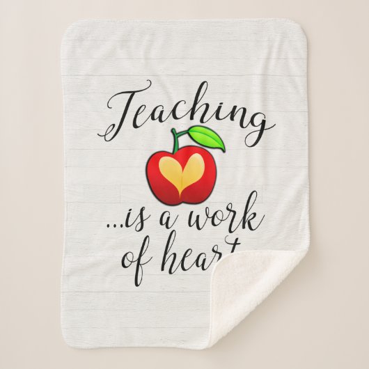 Leren is een werk van hartlerarenwaardering sherpa deken (Voorkant)