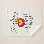 Leren is een werk van hartlerarenwaardering sherpa deken (Voorkant (horizontaal))