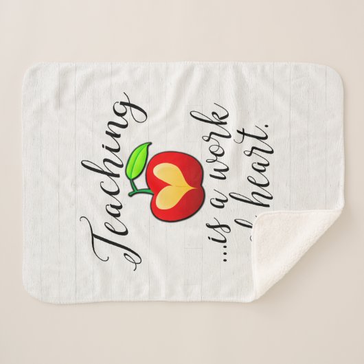 Leren is een werk van hartlerarenwaardering sherpa deken (Voorkant (horizontaal))