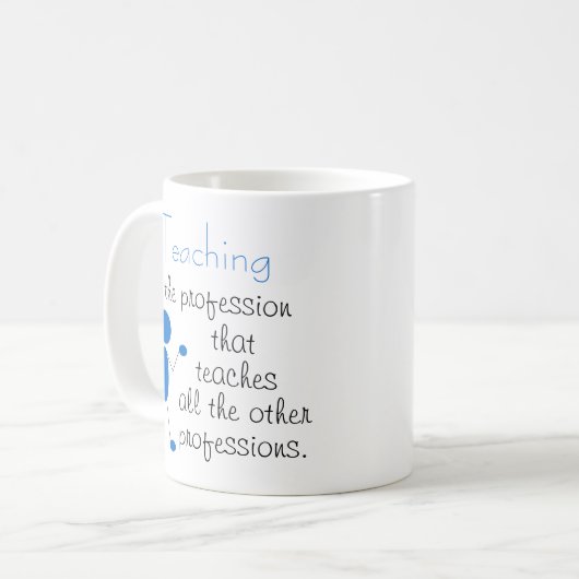 Leren is het beroep... Inspirerend prijsopgave Koffiemok (Voorkant links)