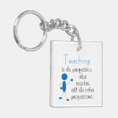 Leren is het beroep... Inspirerend prijsopgave Sleutelhanger (Voorkant Links)