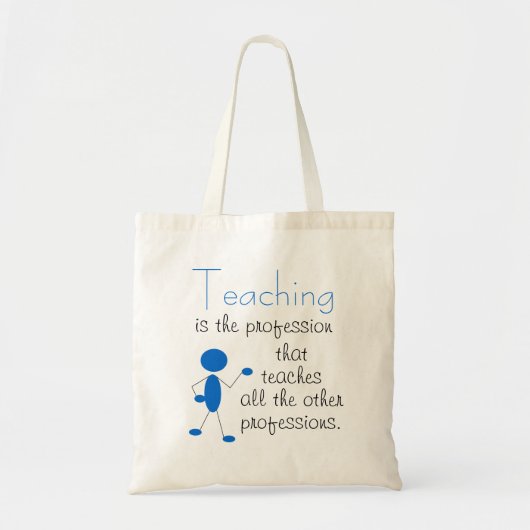 Leren is het beroep... Inspirerend prijsopgave Tote Bag (Voorkant)