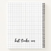 Leren is houden van een gepersonaliseerde leraar notitieboek (Achterkant)