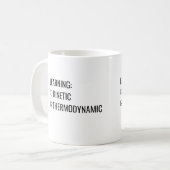 Leren is kinetisch, niet thermodynamisch mok (Voorkant links)