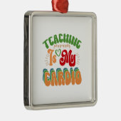 Leren is mijn hart metalen ornament (Rechts)