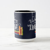 Leren is mijn stam tweekleurige koffiemok (Center)