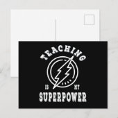 Leren is mijn supermacht briefkaart (Voorkant / Achterkant)