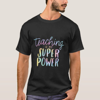 Leren is mijn supermacht Funny Leven Lang Leren T-shirt