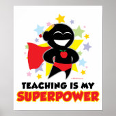 Leren is mijn Superpower Poster (Voorkant)