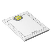 Leren is mijn Superpower Yellow Blue Hero leraar Notitieblok (Schuin)