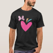 Leren is mijn Valentijn roze hardespiriet T-shirt (Voorkant)