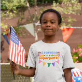 Leren is ons Kinder ontwerp van Superpower T-shirt