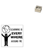 Leren is OVERAL om me heen Stempel (Gestempeld)