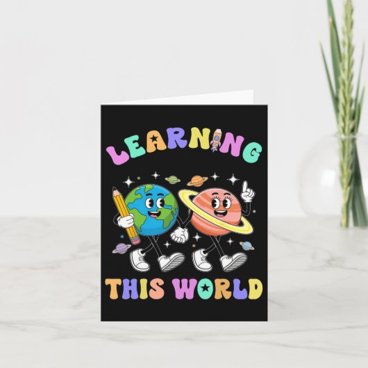 Leren is uit deze eerste schooldag kaart (Voorkant)