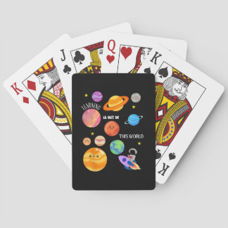 Leren is uit deze wereld van de ruimtewetenschap pokerkaarten