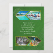 Leren Jamaica Paspoort Save the Date Kaart (Achterkant)