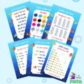 Leren kleuren poster voor kinderen | Oceaanthema