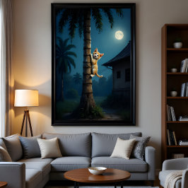 Leren klimmen – Lief kattenmoment Perfect Poster