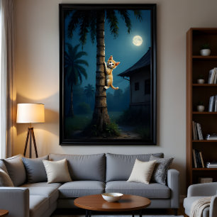 Leren klimmen – Lief kattenmoment Perfect Poster