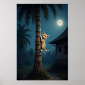 Leren klimmen – Lief kattenmoment Poster (Voorkant)