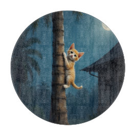 Leren klimmen – Mooie kat moment Snijplank
