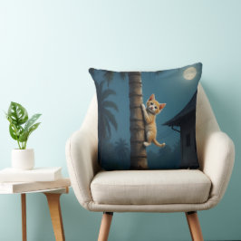 Leren klimmen – Mooie kattenmoment Kussen