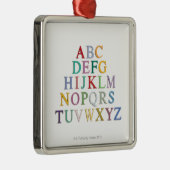 leren, letters, alfabet metalen ornament (Rechts)