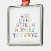 leren, letters, alfabet metalen ornament (Links)