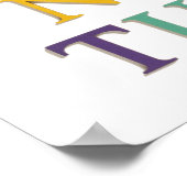 leren, letters, alfabet poster (Hoek)