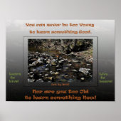 Leren leven om te leren 2 poster (Voorkant)