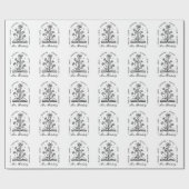 Leren liefde inspireren gepersonaliseerde leraar n cadeaupapier (Vlak)