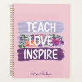 Leren, Liefde inspireren, Gepersonaliseerde Leraar Planner (Voorkant)