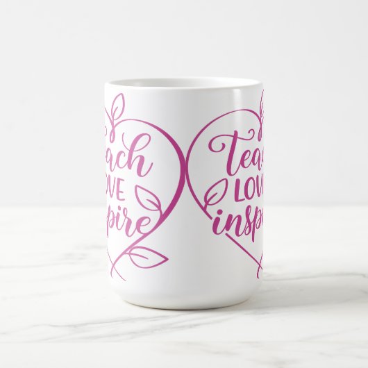 Leren Liefde Inspireren Script Design Koffiemok (Center)