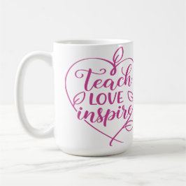 Leren Liefde Inspireren Script Design Koffiemok