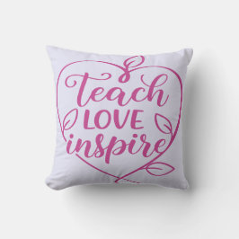 Leren Liefde Inspireren Script Design Kussen