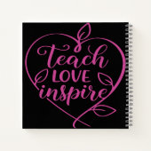 Leren Liefde Inspireren Script Design Notitieboek (Achterkant)
