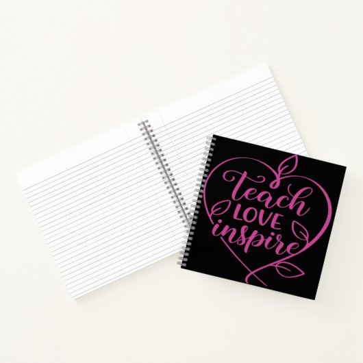 Leren Liefde Inspireren Script Design Notitieboek (Binnen)
