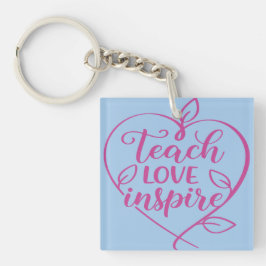 Leren Liefde Inspireren Script Design Sleutelhanger