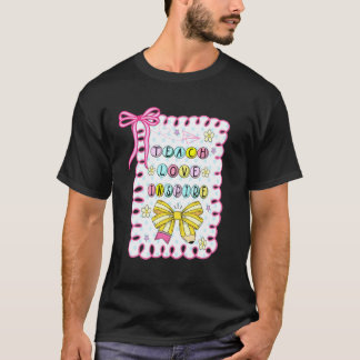 Leren Liefde Inspireren Terug naar School Schattig T-shirt