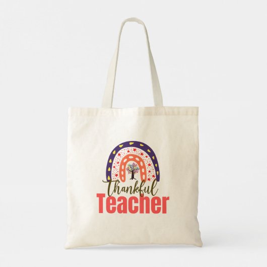 Leren, liefhebben, inspireren | Teacher Appreciati Tote Bag (Achterkant)