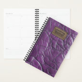 Leren look Planner - Royal Paarse (Display)