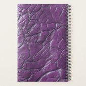Leren look Planner - Royal Paarse (Achterkant)