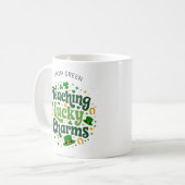 Leren Lucky Charms - Gepersonaliseerde St. Patrick Koffiemok (Voorkant links)